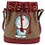 Borsa di collaborazione GUCCI Micro GG Supreme Doraemon in PVC beige e oro Auth 132450SAM D'oro - vista 13