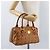 MCM Vicetos Logogram Handtasche PVC Leder Braun Gold Auth 172090 Golden - Ansicht 23