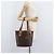 Céline Borsa tote in tela Macadam CELINE in pelle PVC marrone oro Auth bs33451 D'oro - vista 25
