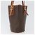 Céline Borsa tote in tela Macadam CELINE in pelle PVC marrone oro Auth bs33451 D'oro - vista 5