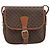 Céline Borsa a spalla in tela Macadam CELINE in pelle PVC marrone oro Auth ep13426 D'oro - vista 13