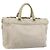 PRADA Borsa Canapa PM in tela 2way grigio oro Auth bs33424 Marrone D'oro