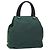 PRADA Borsa a mano in nylon verde argento Auth 172255