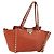 Valentino Borsa Tote in pelle 2 in 1 Arancione Oro Auth BA10422 D'oro