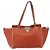 Valentino Borsa Tote in pelle 2 in 1 Arancione Oro Auth BA10422 D'oro - vista 13