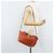 Valentino Borsa Tote in pelle 2 in 1 Arancione Oro Auth BA10422 D'oro - vista 25