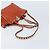 Valentino Borsa Tote in pelle 2 in 1 Arancione Oro Auth BA10422 D'oro - vista 9