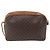 Céline Borsa a Spalla in Tela Macadam CELINE in Pelle PVC Marrone Oro Auth 173557 D'oro - vista 2