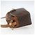 Céline Borsa a Spalla in Tela Macadam CELINE in Pelle PVC Marrone Oro Auth 173557 D'oro - vista 3