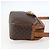 Céline Borsa a Spalla in Tela Macadam CELINE in Pelle PVC Marrone Oro Auth 173557 D'oro - vista 4