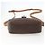 Céline Borsa a Spalla in Tela Macadam CELINE in Pelle PVC Marrone Oro Auth 173557 D'oro - vista 5