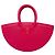 Bolsa de leque de couro rosa choque Schiaparelli
