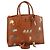 LOUIS VUITTON Borsa Catgram City Steamer MM in pelle 2 in 1 marrone M52969 Auth 104191SM