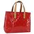 LOUIS VUITTON Borsa Reade PM Monogram Vernis Pomme D'amour M91990 LV Auth ki6412 Rosso