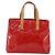 LOUIS VUITTON Borsa Reade PM Monogram Vernis Pomme D'amour M91990 LV Auth ki6412 Rosso - vista 3