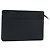 LOUIS VUITTON Pochette Uomo Epi Borsa Clutch Nera M52522 LV Auth ka2502 Nero
