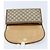 GUCCI GG Supreme Web Sherry Line Clutch Bag PVC Beige Oro 89 01 030 Auth 170838 D'oro - vista 13
