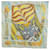 Hermès HERMES Sciarpa Carré 90 "LE CHAT CARRE" Sete Beige Auth 172015SAM - vista 13