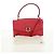 Borsa a mano in pelle Gancini Salvatore Ferragamo 2 in 1 Rosa Argento Auth 171936V - vista 12