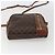 Céline Borsa a Spalla in Tela Macadam CELINE in Pelle PVC Marrone Oro Auth ka2453 D'oro - vista 5