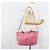 Borsa Tote Valentino Studs in pelle 2 in 1 rosa oro Auth BA10650 D'oro - vista 25