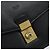Clutch BAG BALENCIAGA in pelle nera e oro Auth 172150 Nero D'oro - vista 8