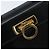 Bolso de mano Gancini de cuero negro y dorado Auth 173237 de Salvatore Ferragamo - vista 18