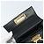 Bolso de mano Gancini de cuero negro y dorado Auth 173237 de Salvatore Ferragamo - vista 19