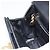 Bolso de mano Gancini de cuero negro y dorado Auth 173237 de Salvatore Ferragamo - vista 21