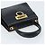 Bolso de mano Gancini de cuero negro y dorado Auth 173237 de Salvatore Ferragamo - vista 6