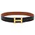 Hermès Cinturón reversible Constance H HERMES Cinturón de cuero 33,1" Negro Marrón Auth 171198V Castaño