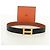 Hermès Cinturón reversible Constance H HERMES Cinturón de cuero 33,1" Negro Marrón Auth 171198V Castaño - vista 14