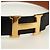 Hermès Cinturón reversible Constance H HERMES Cinturón de cuero 33,1" Negro Marrón Auth 171198V Castaño - vista 5