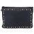 Pochette in pelle nera e argento Jimmy Choo Auth bs33457 Nero - vista 13