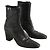 Saint Laurent Botas de cuero negro - vista 3