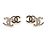 Chanel Boucles oreille Clous 2023 Light Gold Metal Double CC earrings Studs Doré