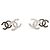 Chanel Boucles oreille Clous 2023 Light Gold Metal Double CC earrings Studs Doré - vue 2