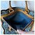 Borsa piatta in denim Louis Vuitton Blu - vista 15