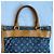 Borsa piatta in denim Louis Vuitton Blu - vista 16