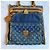 Borsa piatta in denim Louis Vuitton Blu - vista 8