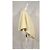 Autre Marque Kurzer geknoteter cremefarbener Poncho Roh - Ansicht 5