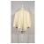 Autre Marque Kurzer geknoteter cremefarbener Poncho Roh - Ansicht 6