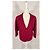 American Vintage Rotes Pinobery-Mohair-Weste - Ansicht 2
