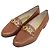 Mocassini in pelle BABS Double Gancini di Salvatore Ferragamo Marrone Bronzo