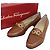 Mocassini in pelle BABS Double Gancini di Salvatore Ferragamo Marrone Bronzo - vista 2