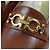 Mocassini in pelle BABS Double Gancini di Salvatore Ferragamo Marrone Bronzo - vista 5