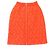 Gonna in lana reversibile con motivo H di Hermès Arancione - vista 5