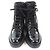 Botas de cuero cepillado con logo triangular de Re-Nylon de Prada Negro - Ansicht 4