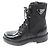 Botas de cuero cepillado con logo triangular de Re-Nylon de Prada Negro - Ansicht 5