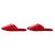 Mule in pelle con strisce Horsebit di Gucci×adidas Rosa Rosso - vista 3